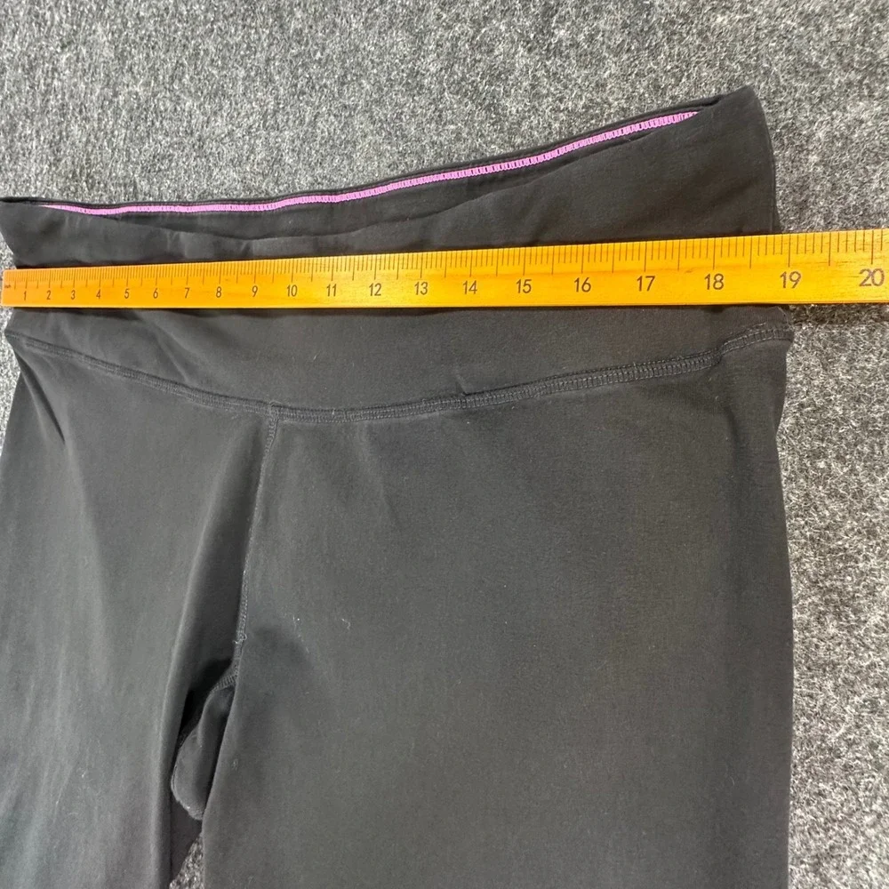 Calvin Klein Performance Leggings Womens 3X Black Cotton Stretch Capri Logo - Picture 5 of 9